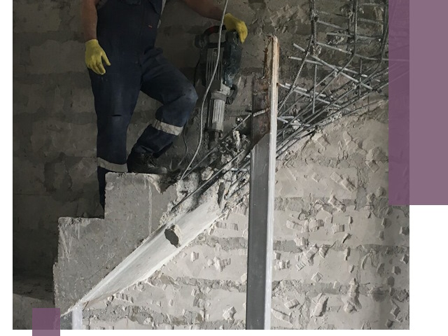 Демонтаж металлических и бетонных лестниц в Калуге