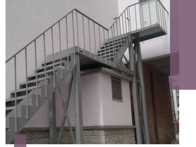 Монтаж пожарных лестниц под ключ в Калуге с гарантией качества