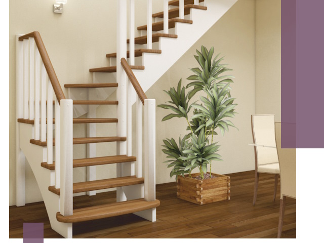 Г-образные лестницы под ключ в Калуге — изготовление и монтаж