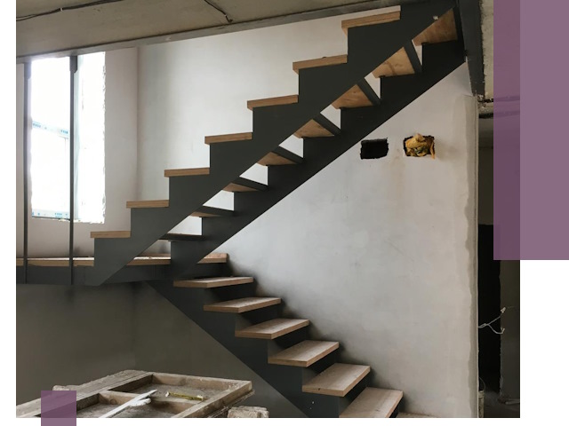 Изготовление лестниц на металлокаркасе в Калуге от производителя