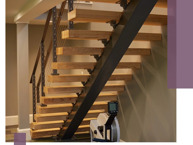 Лестницы на монокосоурах под ключ в Калуге - изготовление и монтаж