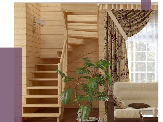 Лестницы для дачи в Калуге от 75096 руб.  | ПРОЛЁТ-Клг