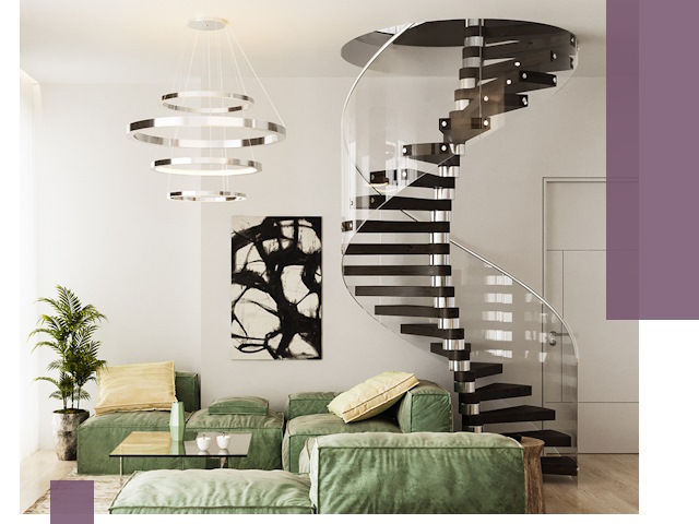 Лестницы для двухуровневой квартиры в Калуге — изготовление и монтаж