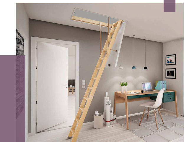 Чердачные лестницы в Калуге — от 14412 руб. | ПРОЛЁТ-Клг