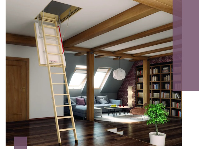 Чердачные лестницы под ключ в Калуге: изготовление и монтаж