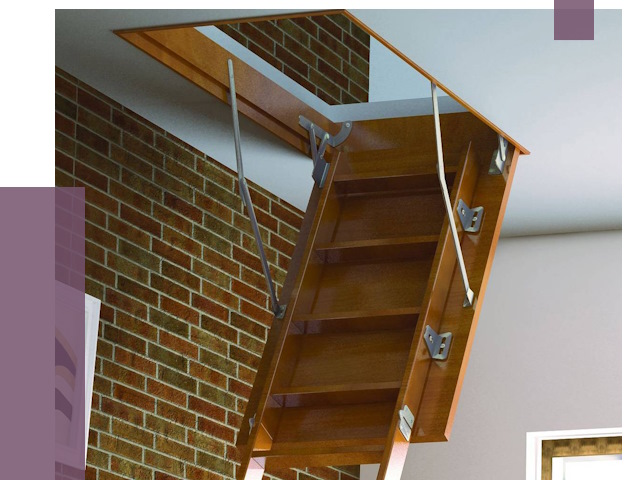 Установка чердачной лестницы в Калуге от 7737 руб. | ПРОЛЁТ-Клг