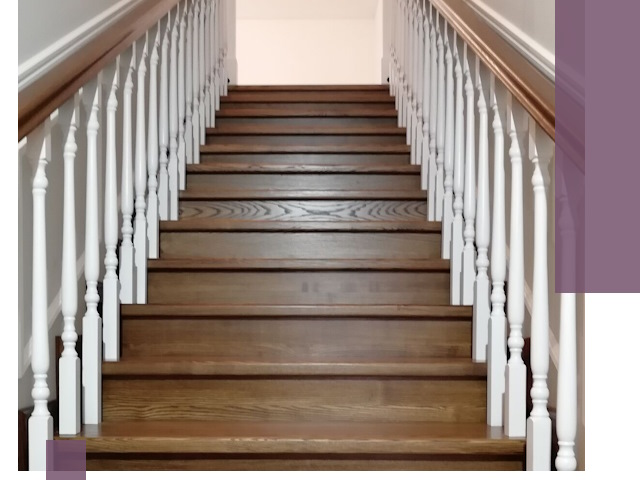 Лестницы из ясеня на заказ в Калуге — изготовление и монтаж