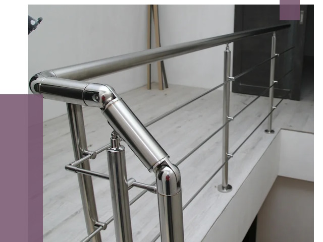 Перила из нержавеющей стали в Калуге от 8900 руб. под ключ | ПРОЛЁТ-Клг