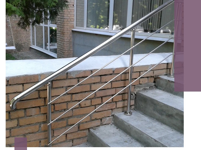 Перила из нержавеющей стали высокого качества в Калуге