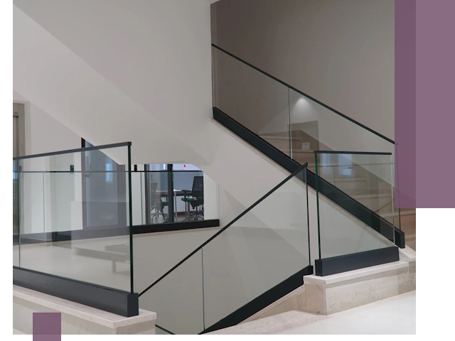 Стеклянные перила премиум-класса с установкой в Калуге