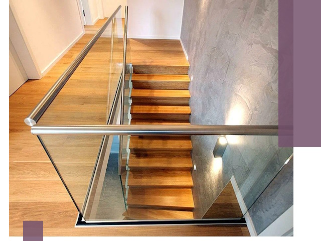 Перила для лестницы в доме — изготовление и монтаж в Калуге