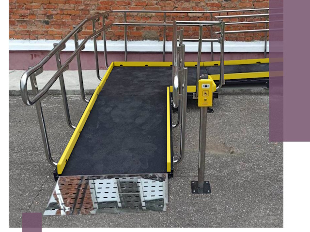 Изготовление наклонных пандусов для инвалидов в Калуге