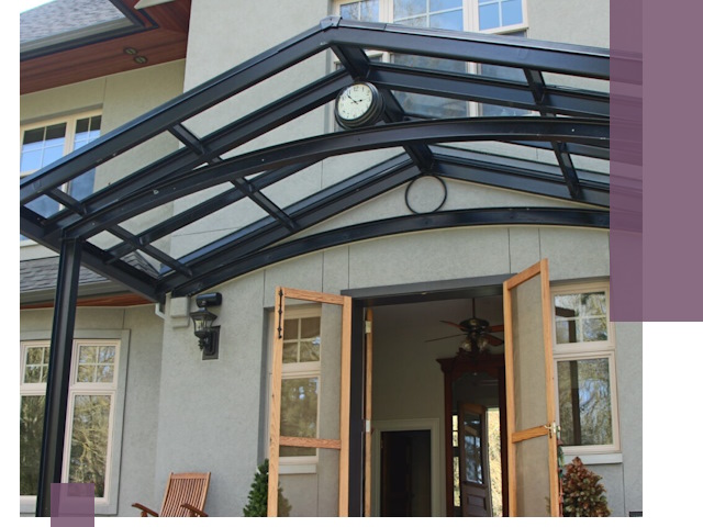 Изготовление и монтаж навесов и козырьков в Калуге