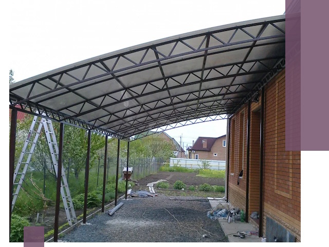 Профессиональный монтаж навесов под ключ в Калуге