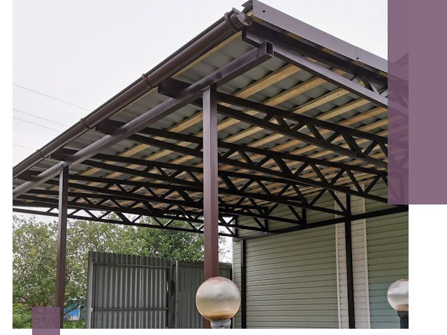 Навесы под ключ в Калуге: изготовление, монтаж и гарантия