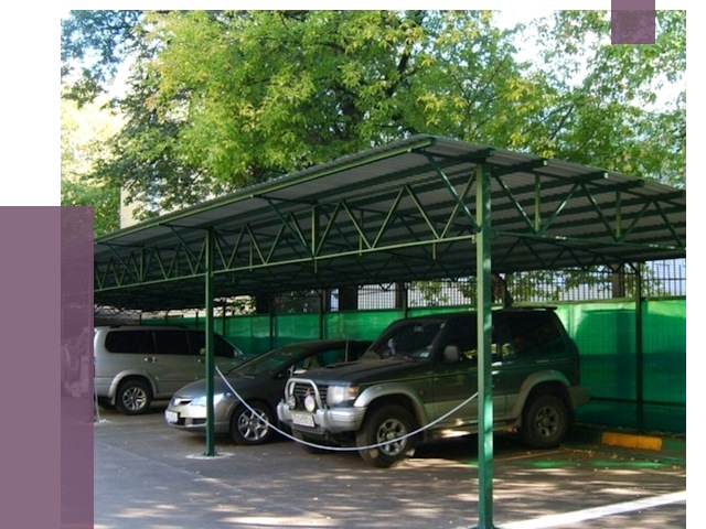 Навесы для парковки в Калуге от 79395 руб. заказать | ПРОЛЁТ-Клг