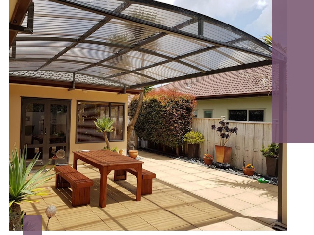 Навесы во двор под ключ в Калуге — изготовление и монтаж