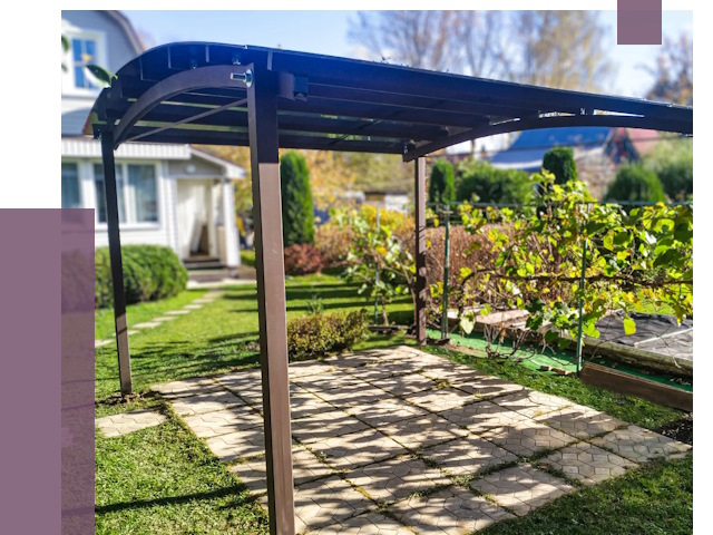 Навесы для дачи в Калуге от 12592 руб. под ключ — ПРОЛЁТ-Клг