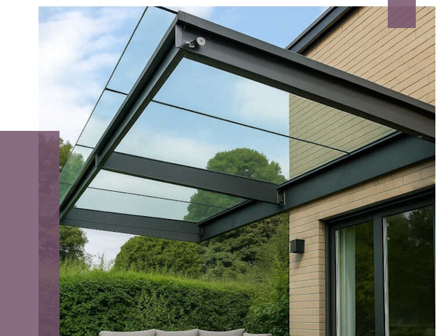 Стеклянные навесы и козырьки в Калуге от 12137 руб.