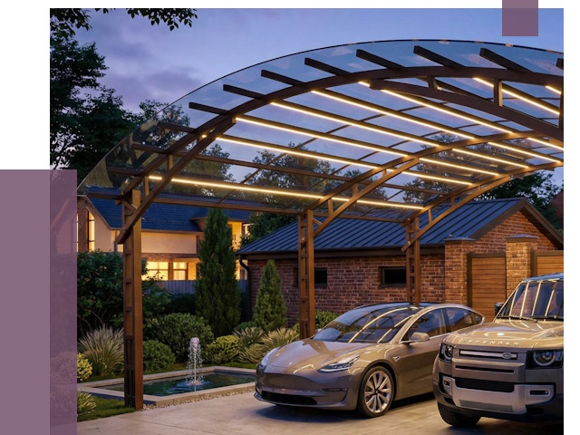 Металлические навесы в Калуге от 12541 руб. под ключ — ПРОЛЁТ-Клг