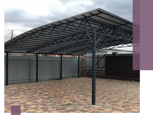 Металлические навесы под ключ в Калуге — изготовление и монтаж