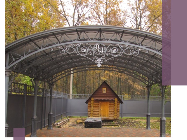 Кованые навесы премиум-класса под заказ в Калуге