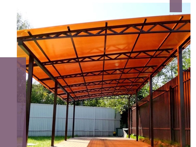 Односкатные навесы под ключ в Калуге от 12996 руб. 