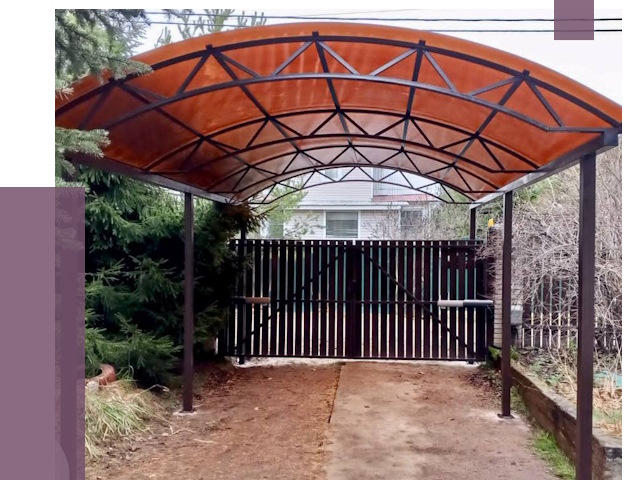 Арочные навесы в Калуге от 12592 руб. — изготовление и монтаж | ПРОЛЁТ-Клг