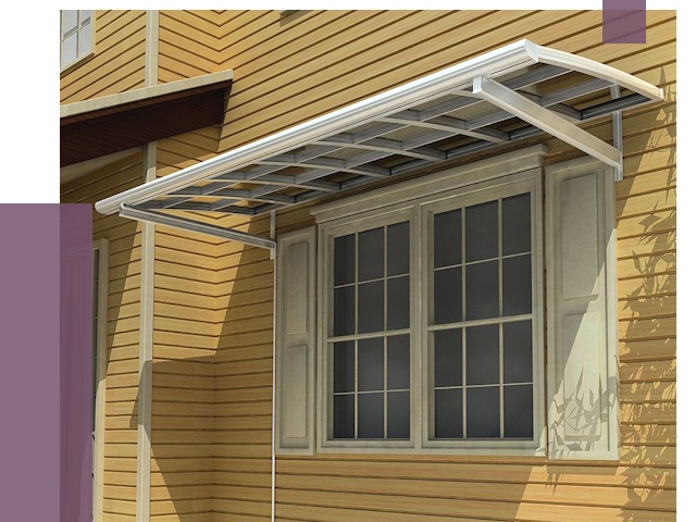 Козырьки над окнами в Калуге от 7535 руб. — монтаж, покупки | ПРОЛЁТ-Клг