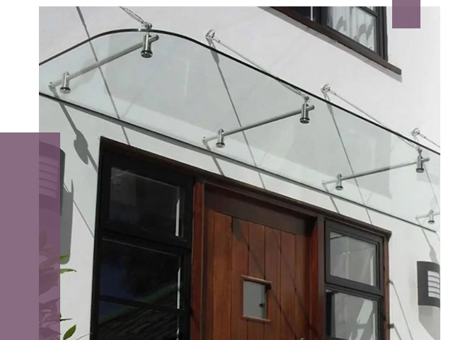 Стеклянные козырьки в Калуге от 18711 руб. | ПРОЛЁТ-Клг