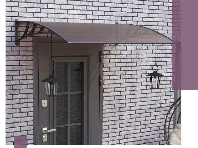 Недорогие козырьки и навесы под ключ в Калуге