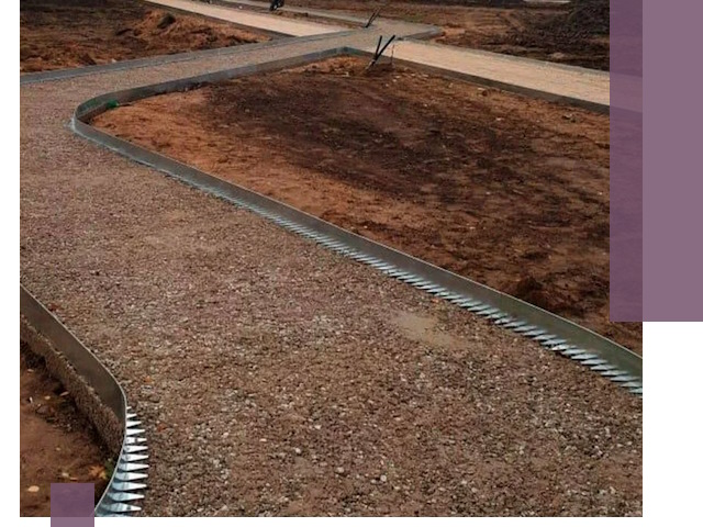 Металлические бордюры под ключ в Калуге — изготовление и монтаж