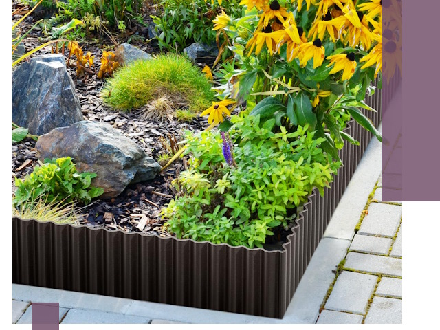 Металлические бордюры для клумб в Калуге — производство и монтаж