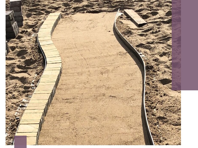 Металлические бордюры для тротуаров в Калуге — прочные и долговечные