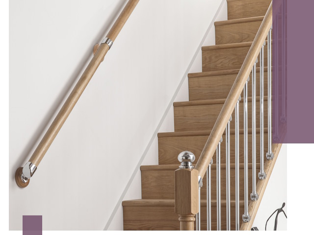 Пристенные поручни из стали и нержавейки под монтаж в Калуге